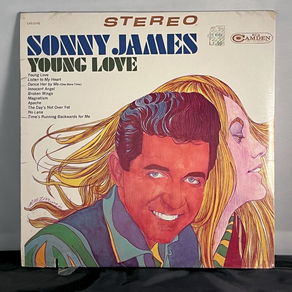 Vintage 1967 Vinyl Album Record LP Sonny James Young Love New Sealed